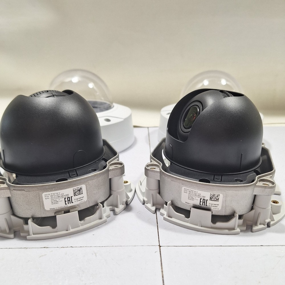 (2) AXIS P3214-V IP Network POE Surveillance Security Cameras