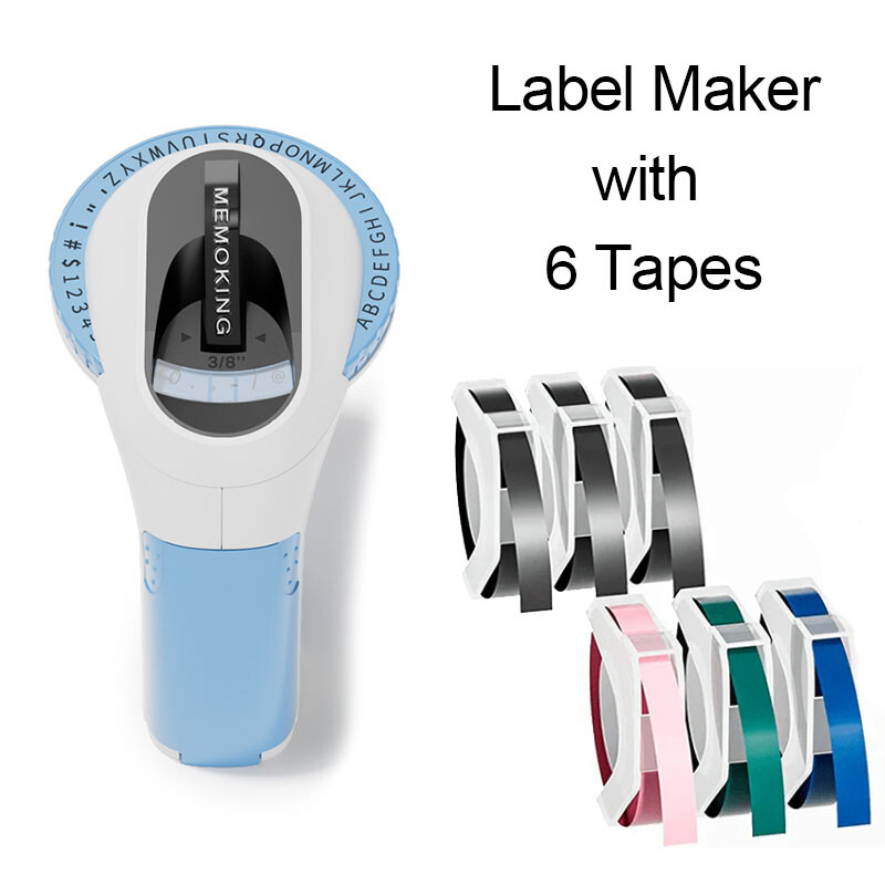 Phomemo Embossing Label Maker Machine with Tapes, E975 Portable Vintage Embossed
