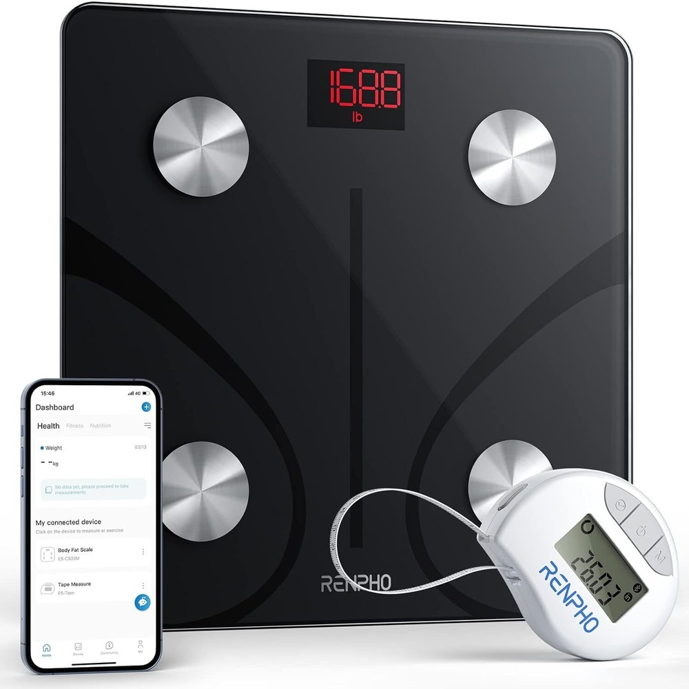 Digital Smart BMI Weighing Bluetooth Body Fat Scale w/ Smartphone App- Analyzer