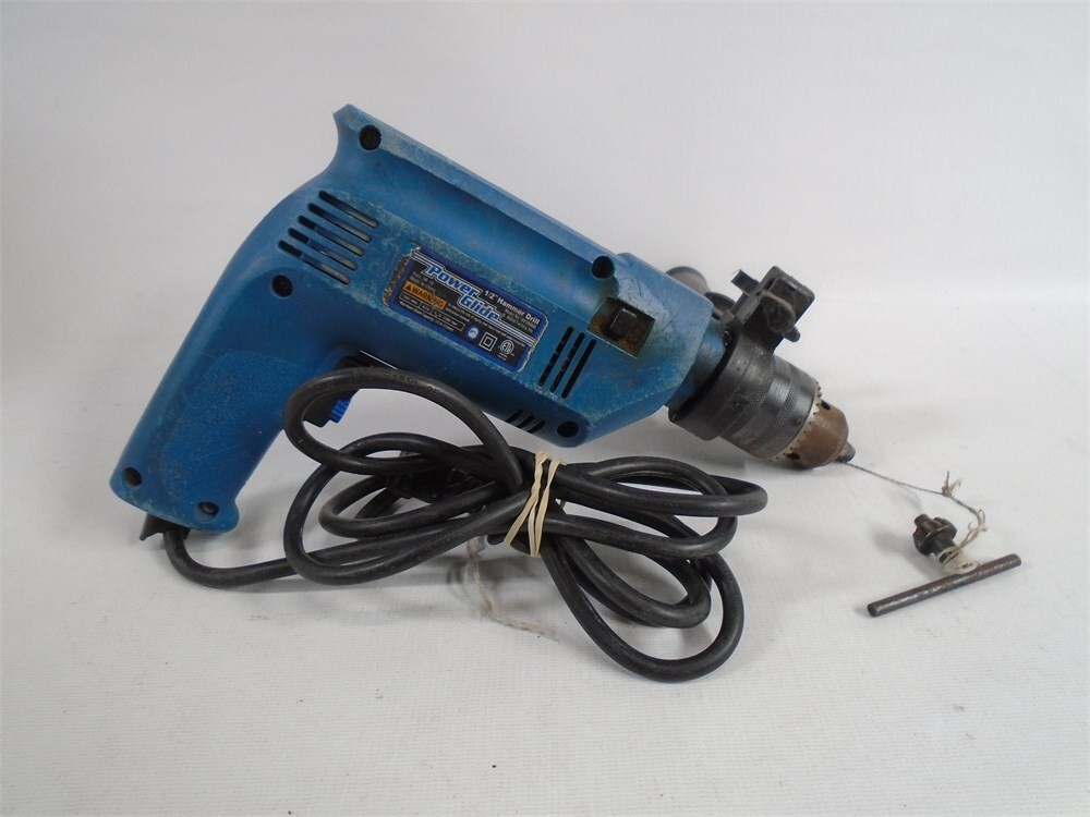 Power Glide 1/2” Hammer Drill Model 60109800 Variable Speed Reversible