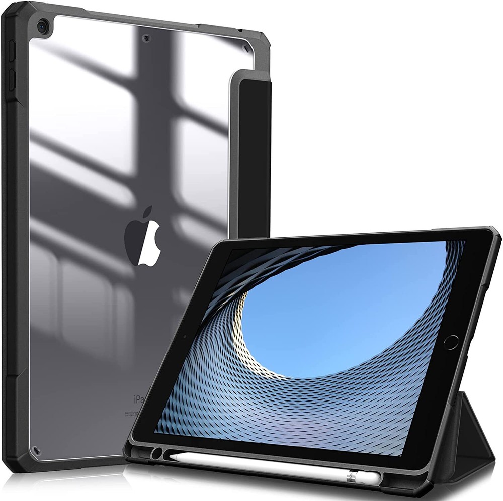 Slim Case For iPad 9th 8th 7th 10.2 Inch Shockproof Cover with Clear Back Shell