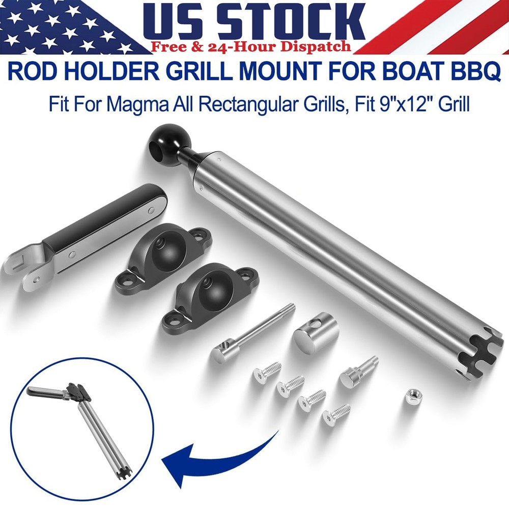 Replace for Magma LeveLock All-Angle Adjustable Fish Rod Holder Mount #T10-355