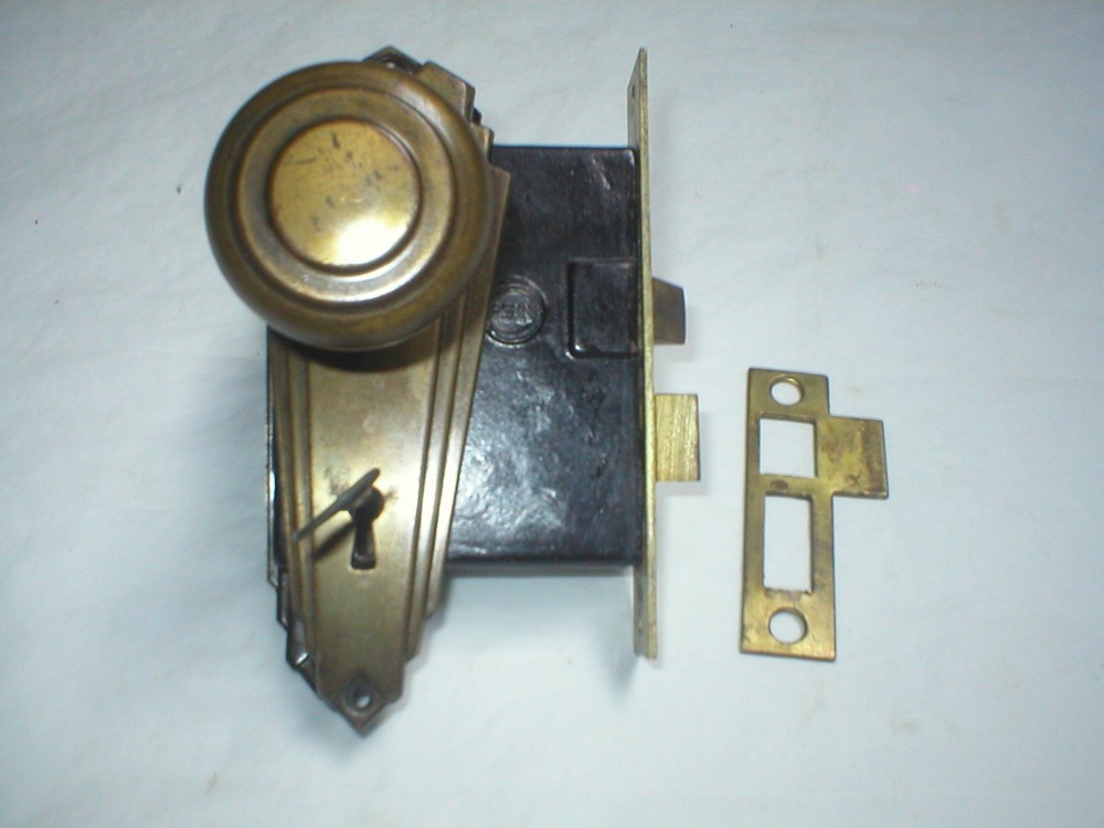 Antique Art Deco Door Hardware Set