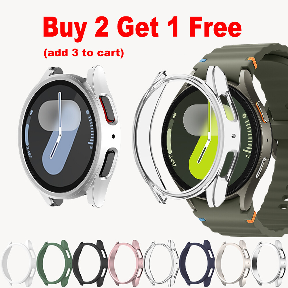 PC Case Cover Coverage Bumper Protector Case For Samsung Galaxy Watch 7 40/44mm