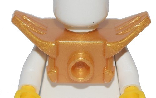 ☀️NEW Lego Ninjago GOLD ARMOR Minifig Shoulder w/ Studs