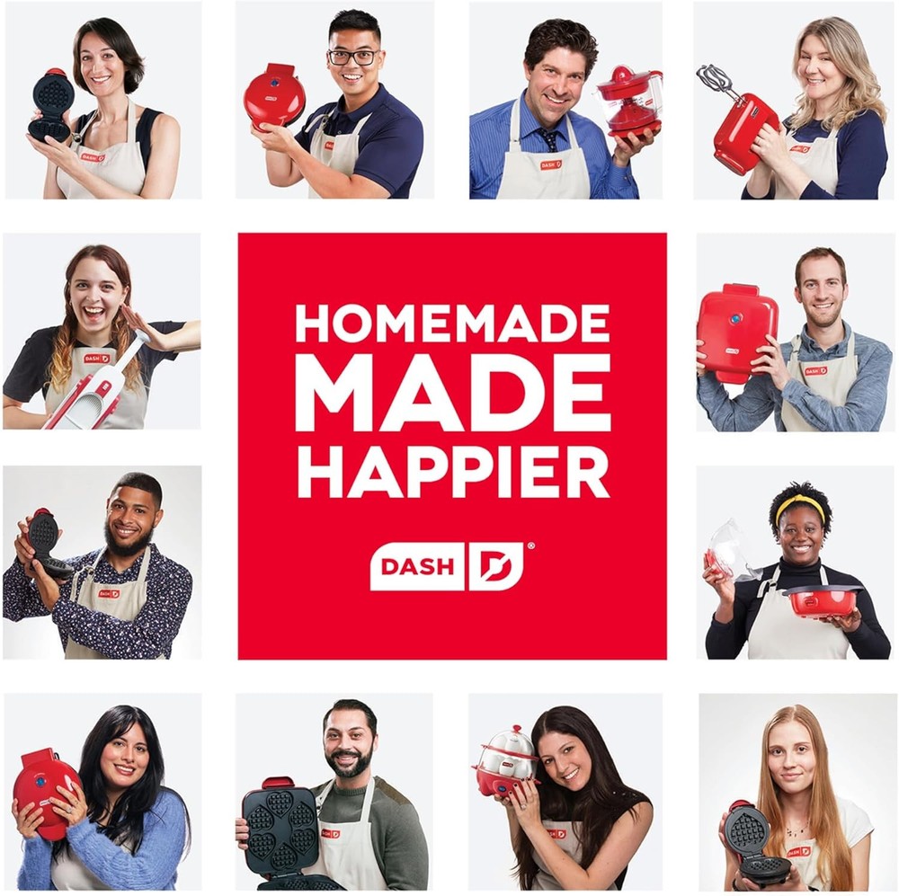 Express Mini Donut Maker Nonstick Double-Sided Makes 7 Space Saving Aqua