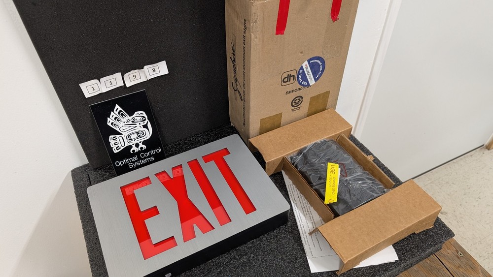 Lithonia Lighting	exit sign red	LES2RELN BAA