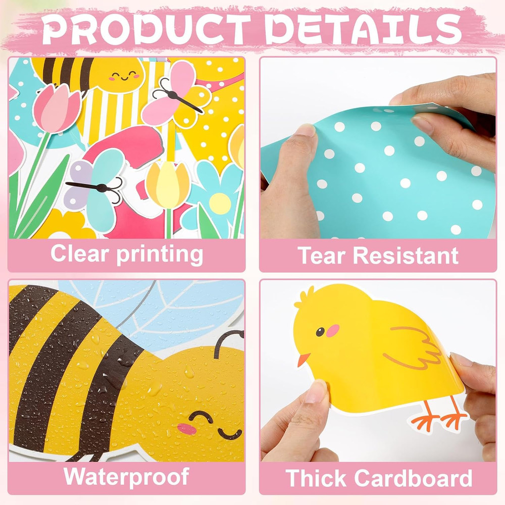 Hello Spring Bulletin Board Decorations Set Spring Classroom Decor Colorful Tuli