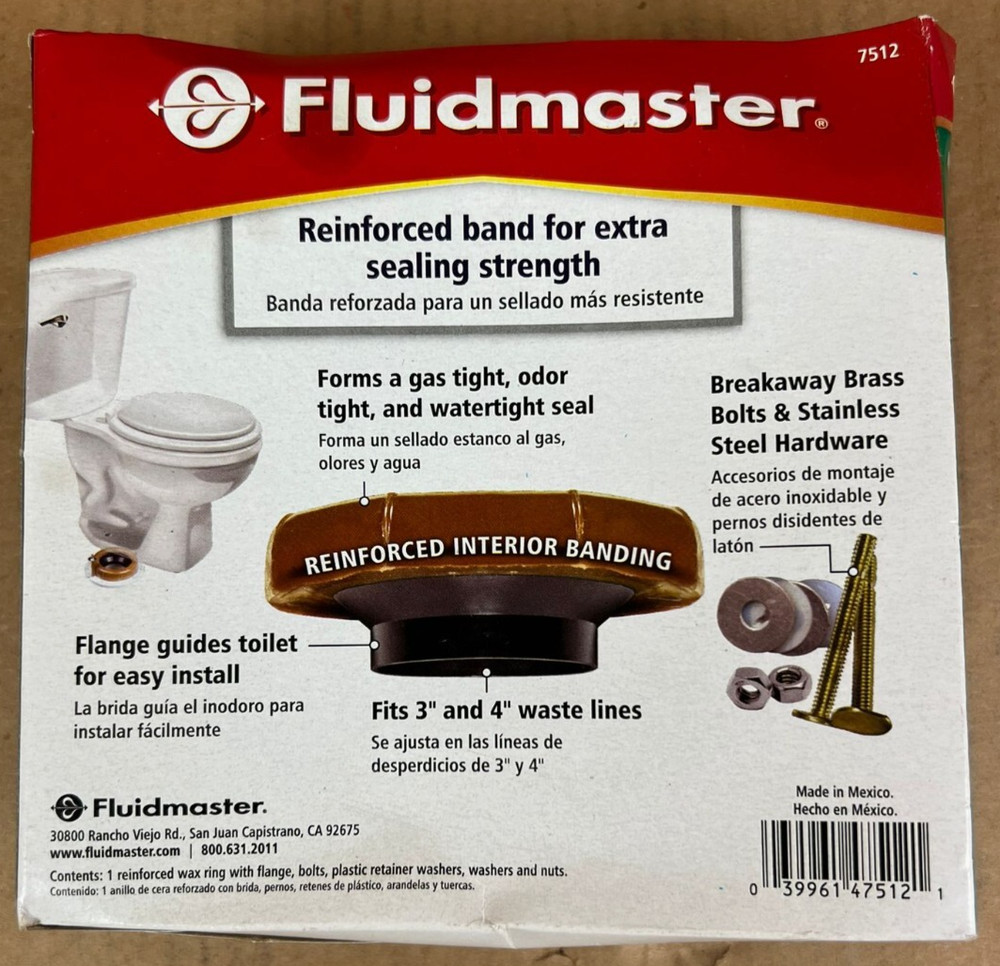 Fluidmaster Reinforced Wax Ring Kit