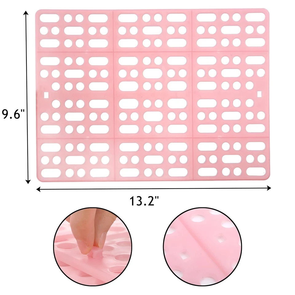 12 Durable Plastic Rabbit Cage Mats with Snap Joints – Foot Rest Pads