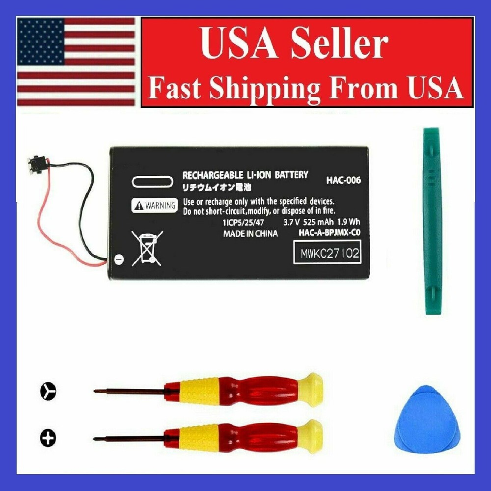 Replacement Battery Nintendo Switch Joy-Con Fits HAC-006 525mAh Left Right Tools