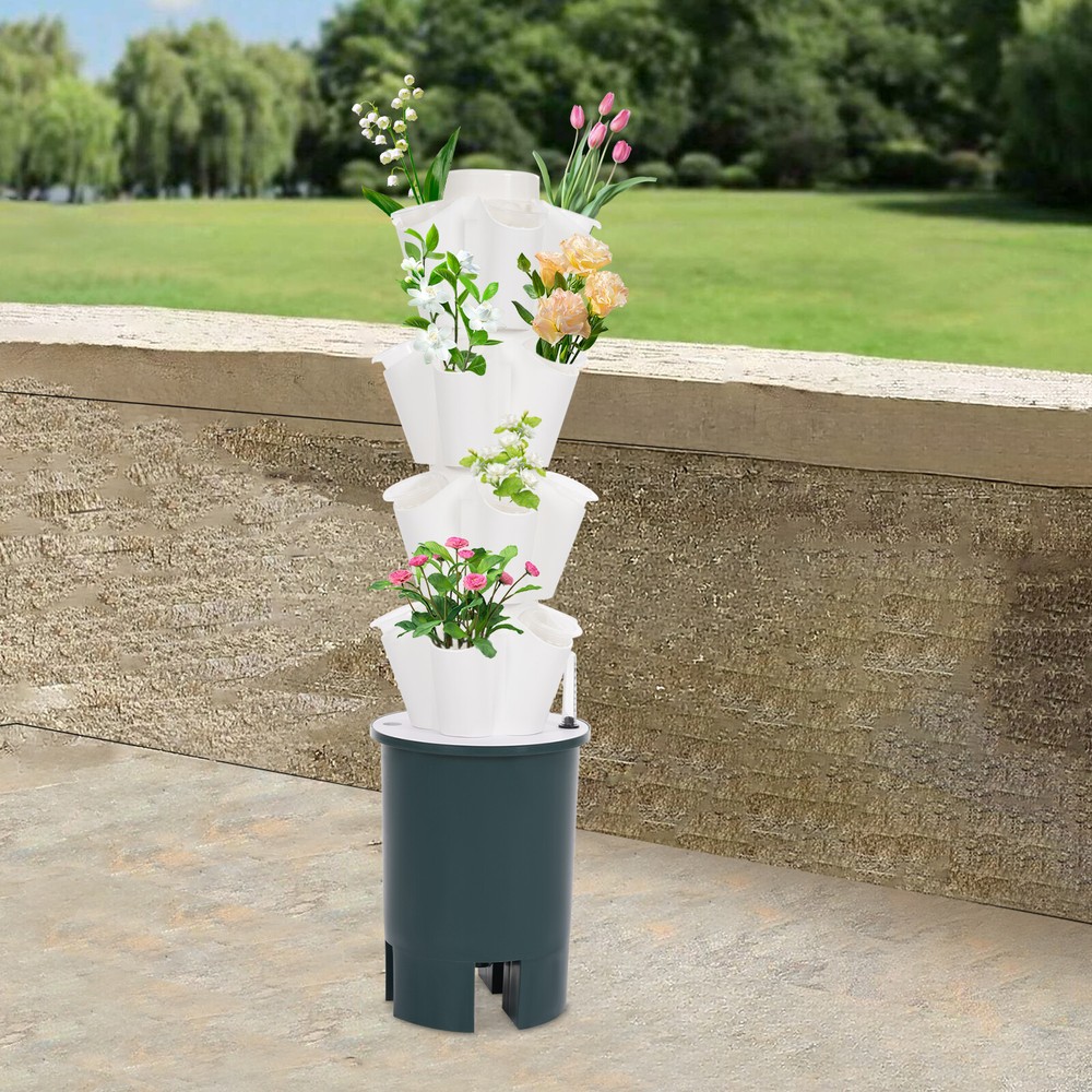 20 Hole Hydroponic Tower Hydroponics Growing System Kit Vertical Planting Tower