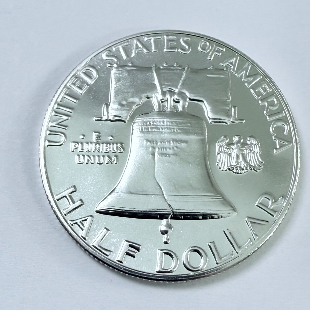 1963 FRANKLIN PROOF HALF DOLLAR COIN 90% SILVER MS MINT STATE PLUS #8022