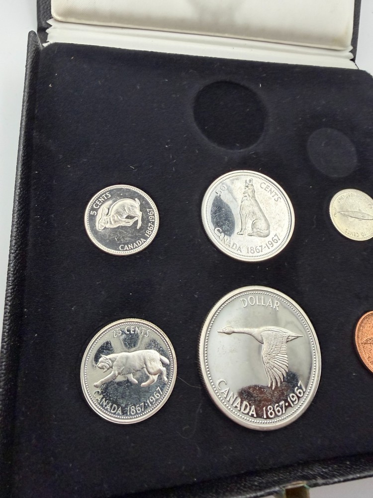 1967 COMMEMORATIVE SET IN ORIGINAL RCM CASE MINT CONDITION!!!