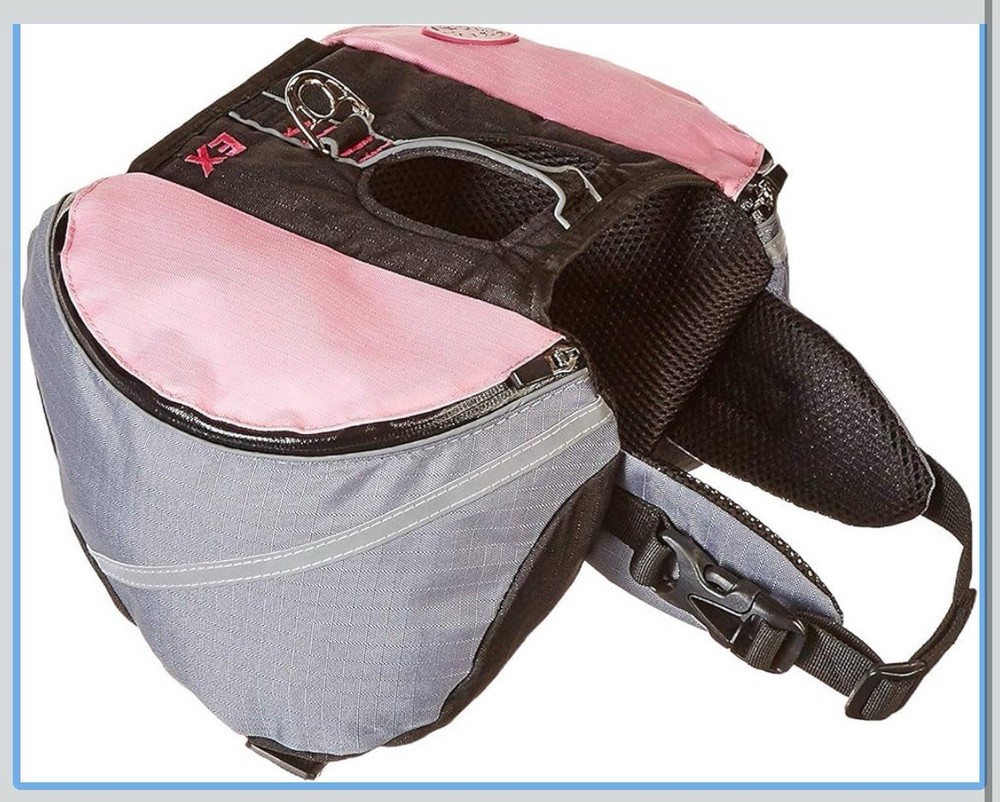 2 Pocket Backpack For Dogs With Handle For Medium Size Dogs
