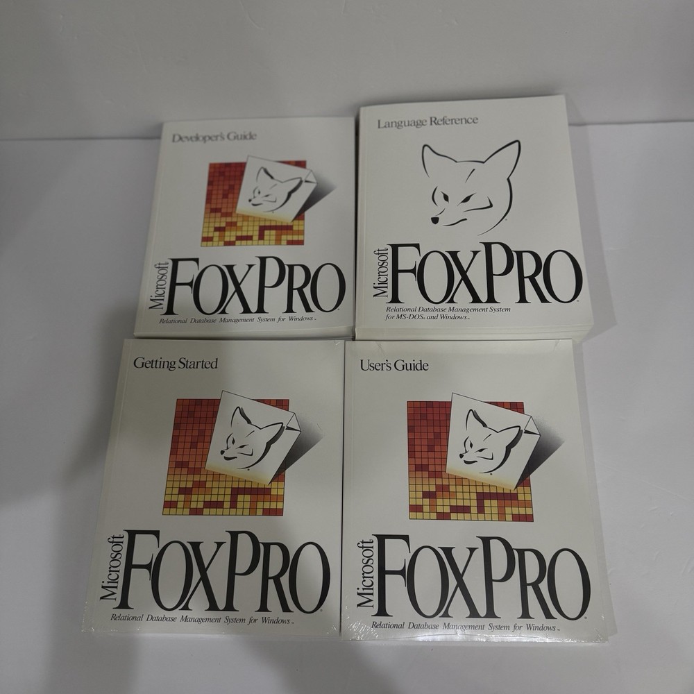 RARE Vintage Microsoft Dev Software Lot Visual Basic C++ FoxPro Promo NFR Box