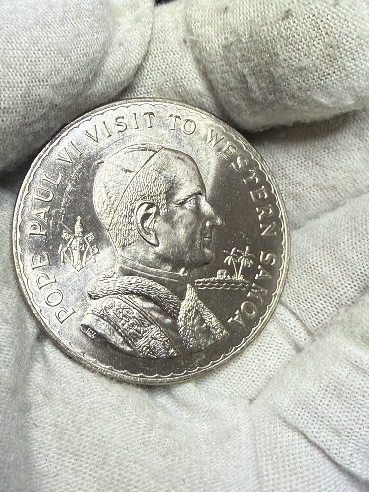 Western Samoa 1 Tala 1970 Pope Paul VI Gem Bu! B64