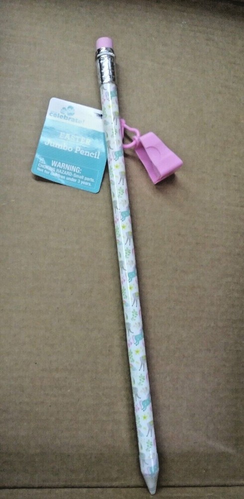 Celebrate Easter Jumbo Pencil with Multi-colored Unicorns/LLAMAS with Sharpener
