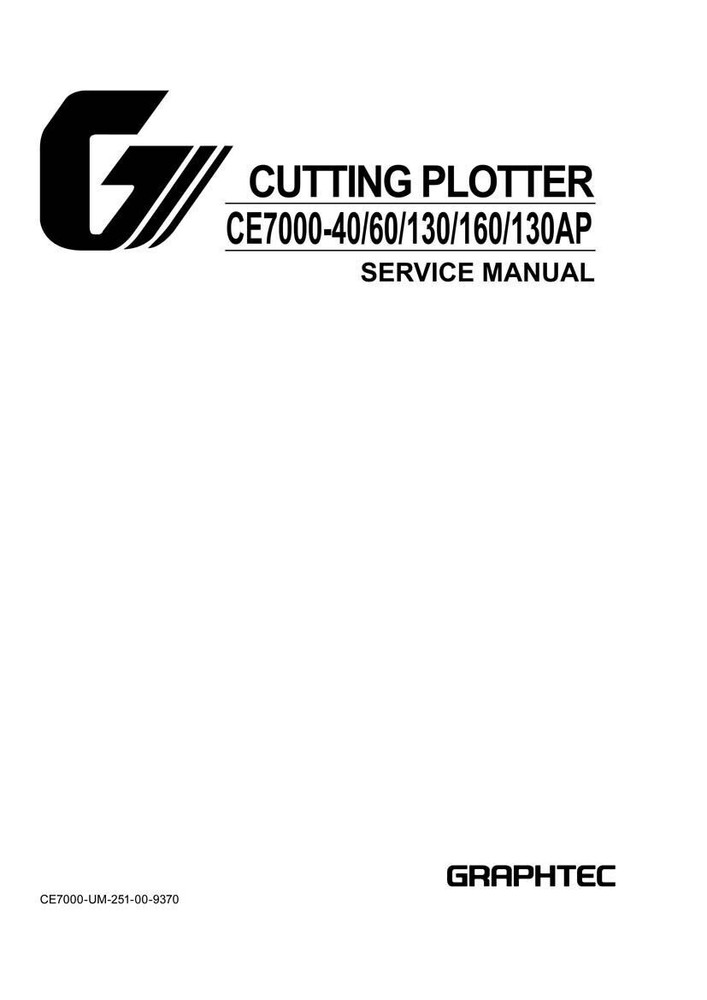 Graphtec CE7000 plotter - manual