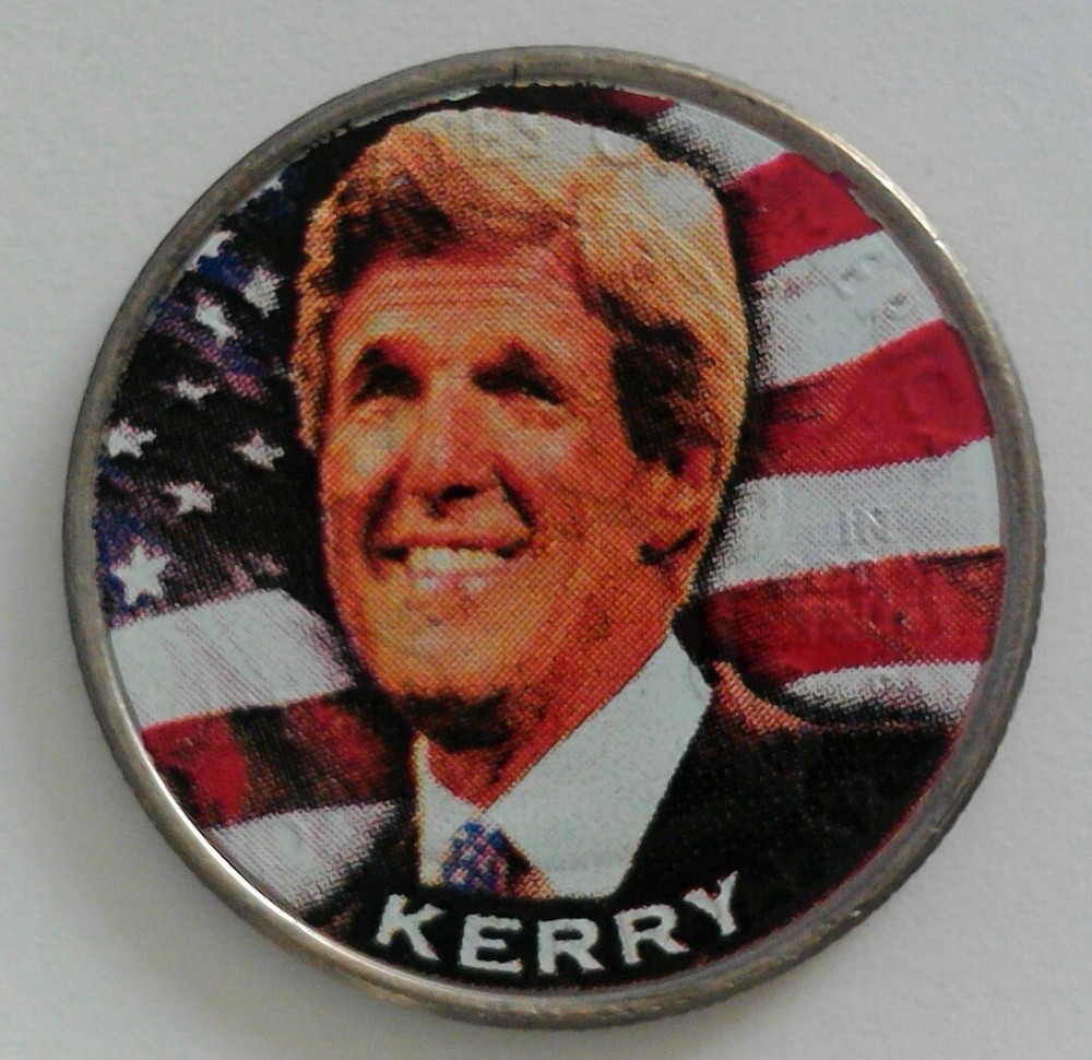 John Kerry Colorized State Quarter