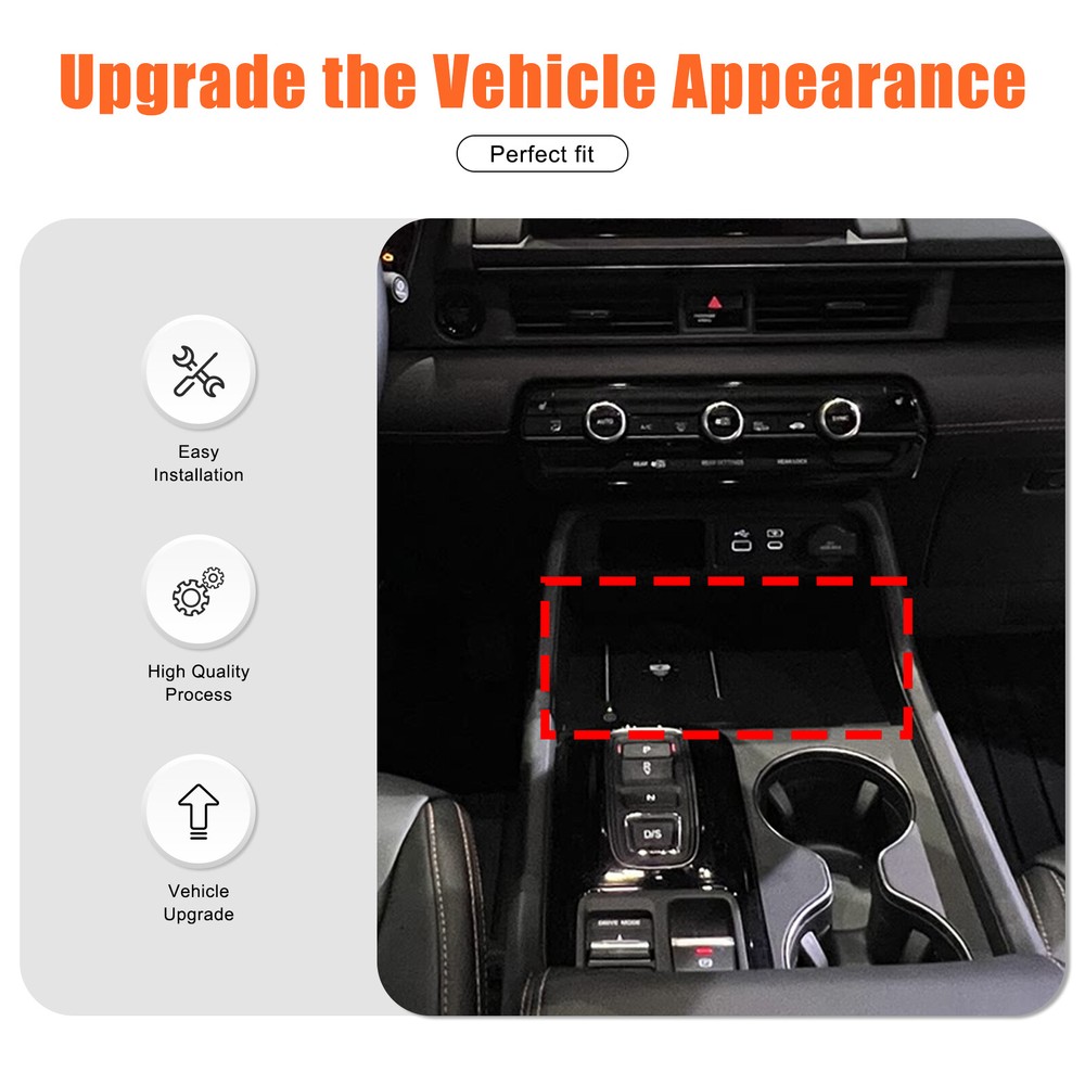 ABS Center Console Lower Storage Container Tray For Honda Pilot 2023+