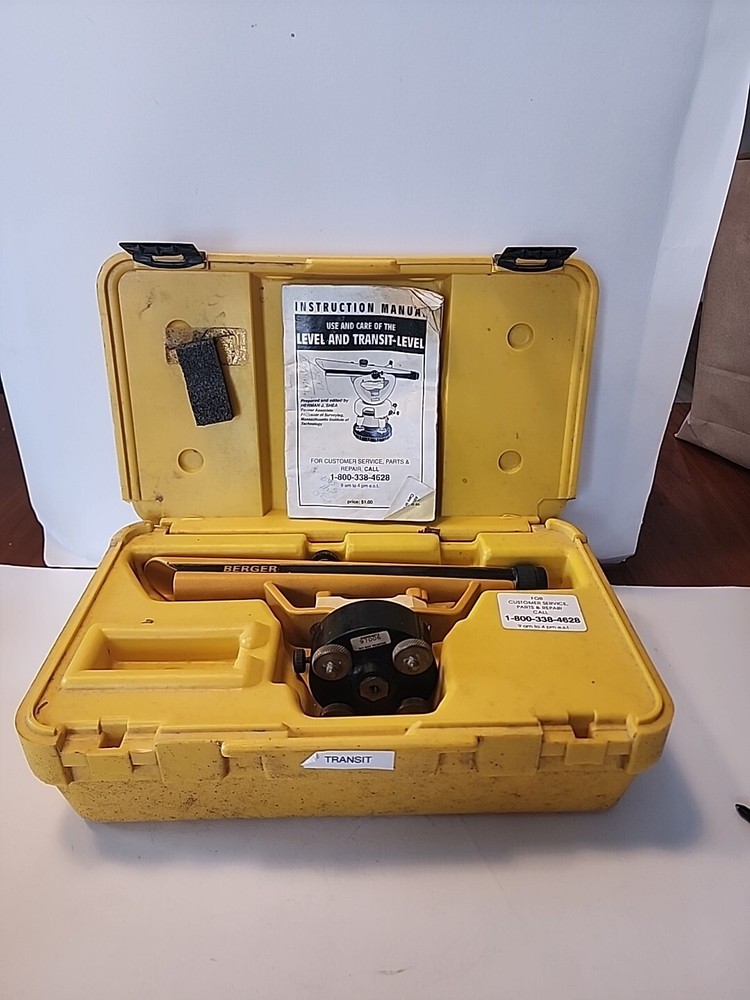 Berger Instruments Transit Model 135 with Case and Instructions