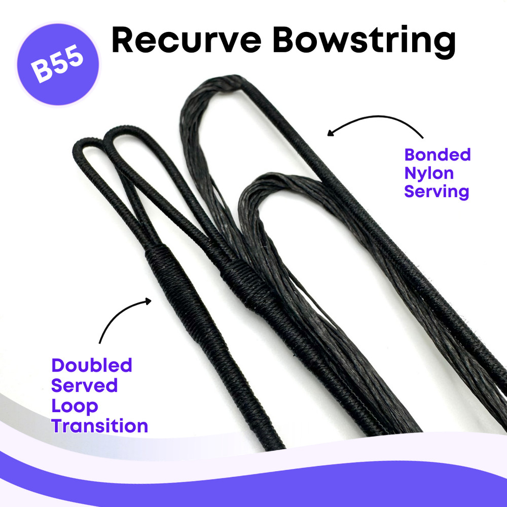 Recurve Traditional Archery Bowstring - Endless Loop - B55 (Dacron)