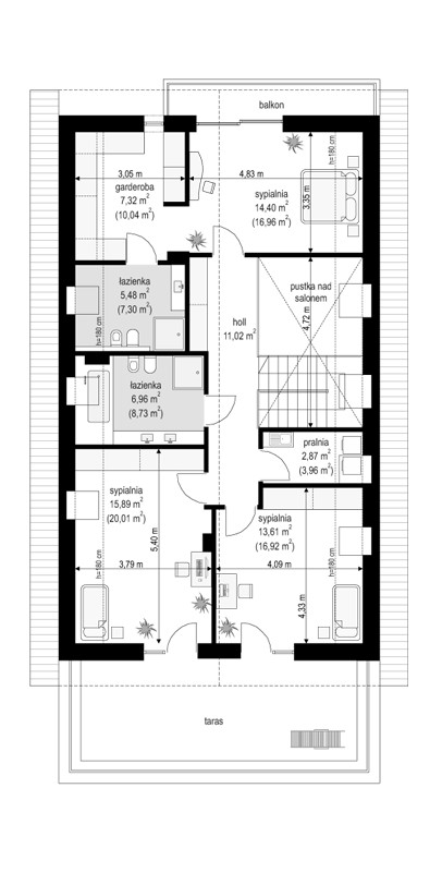 3 bedroom house plan with garage