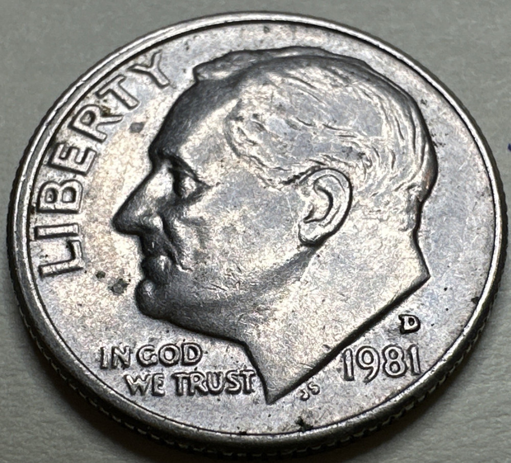 1981 D Roosevelt Dime 10C 2479X
