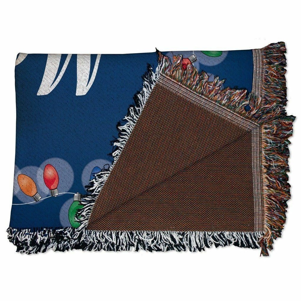 Christmas Lights Woven Blanket