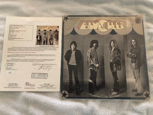 BLUE CHEER SIGNED ALBUM (3) COA JSA
