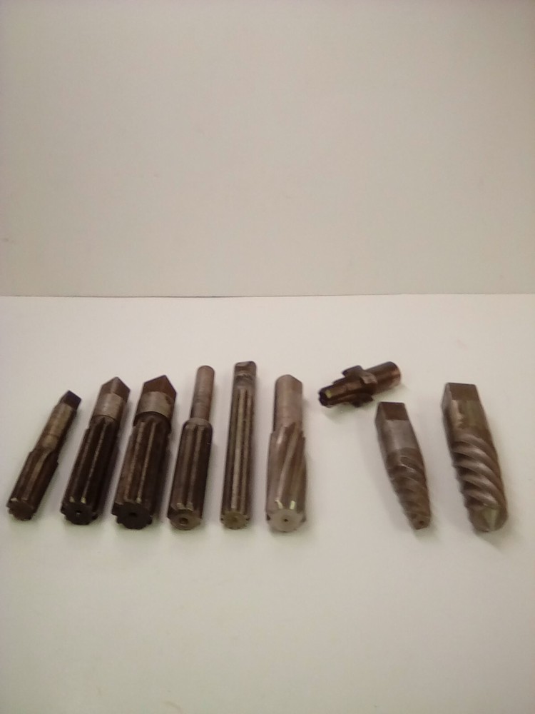 Machinist Milling Bits 9 pcs.  assorted sizes & brands
