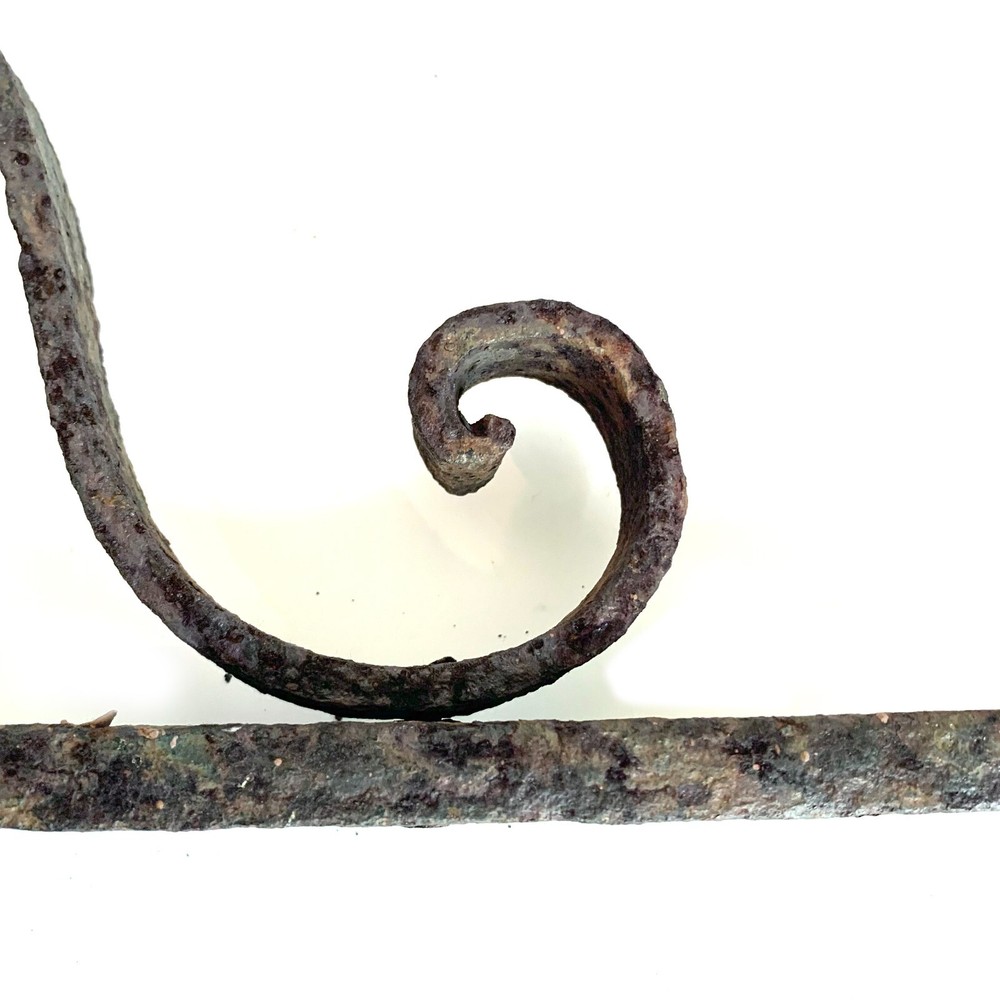 Large Iron Hanging Bracket Architectural Salvage Blacksmith Made 