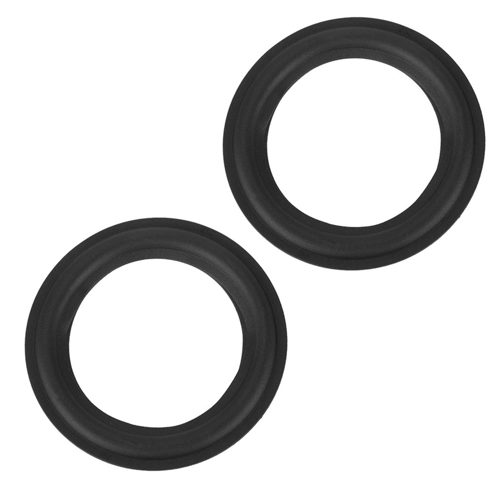 2 Speaker Rubber Edge Black 4'' Repair Part Replacement
