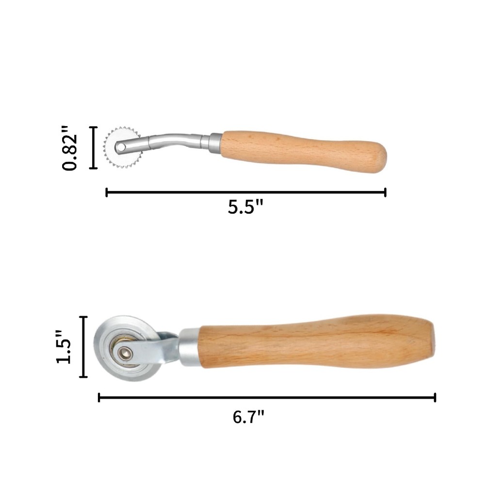 Box Resizer Tool Kit, 0.5mm Solid & Dashed Line Scoring Wheel with Wood Handl...