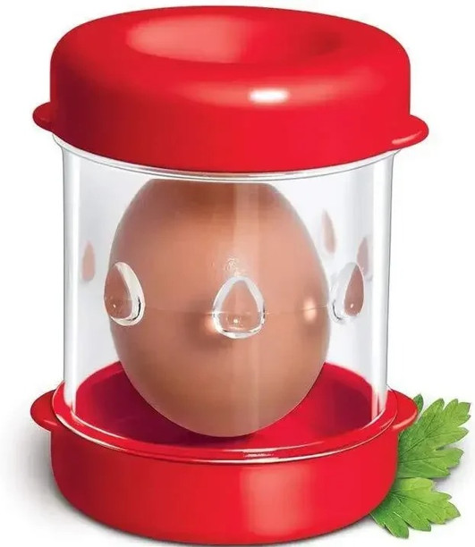 Negg Red Boiled Egg Peeler – Easy Egg Shell Remover Kitchen Tool