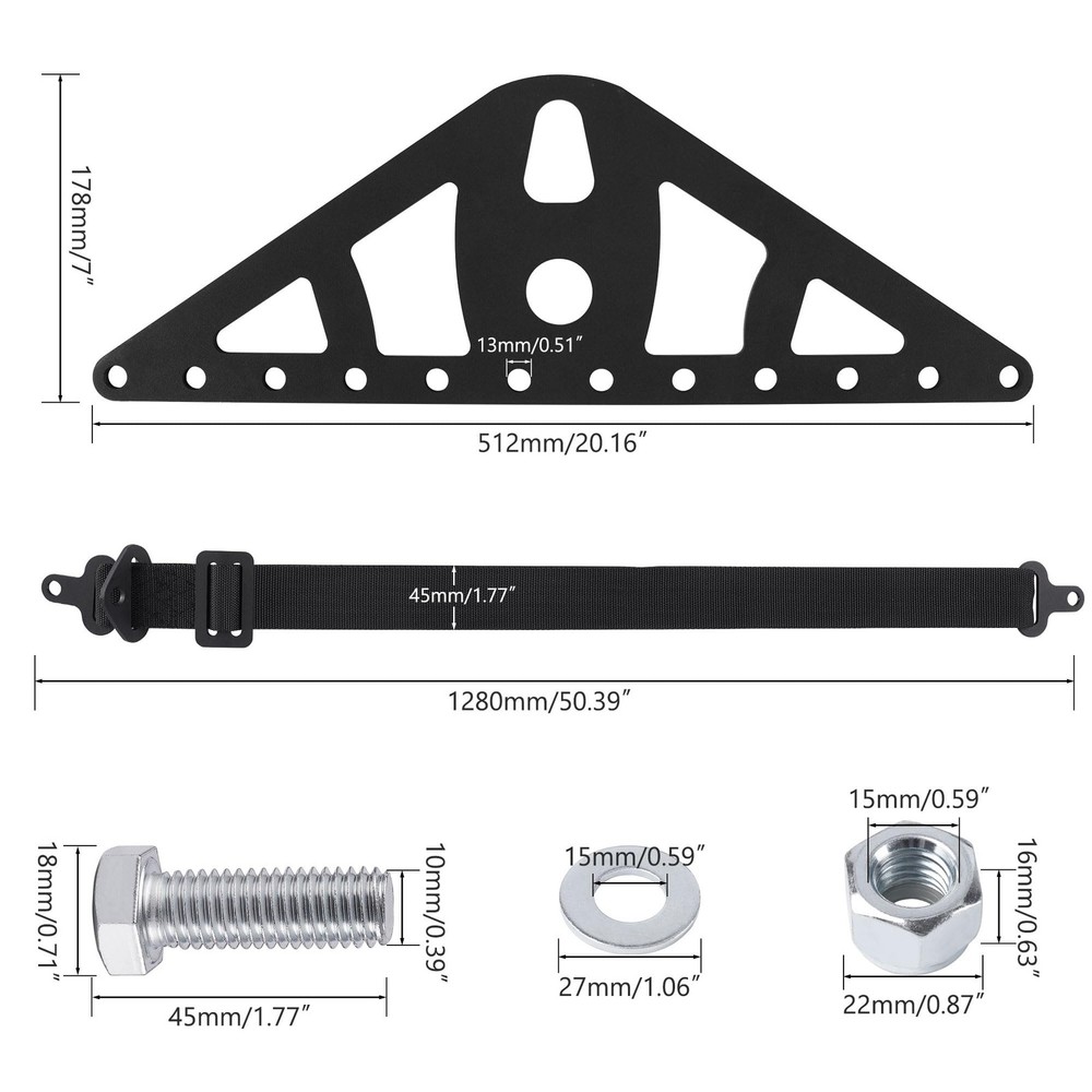 Ustinian Universal 2 Point or 4 Engine Lift Sling Kit Featuring Black...