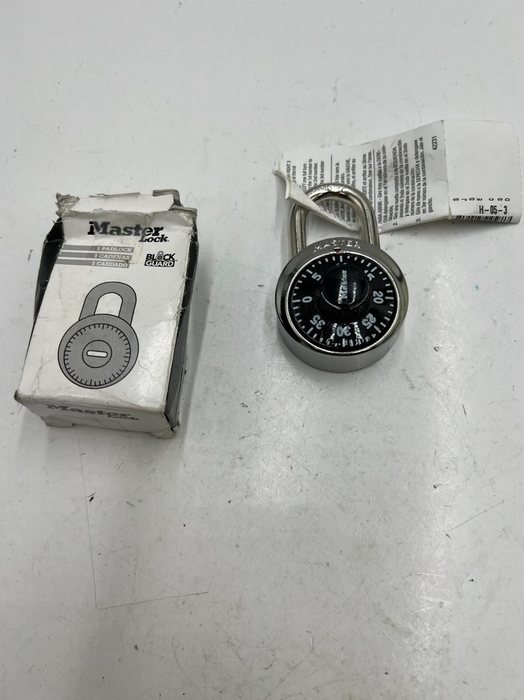 Master Lock Combination Padlock 1525STK, Steel