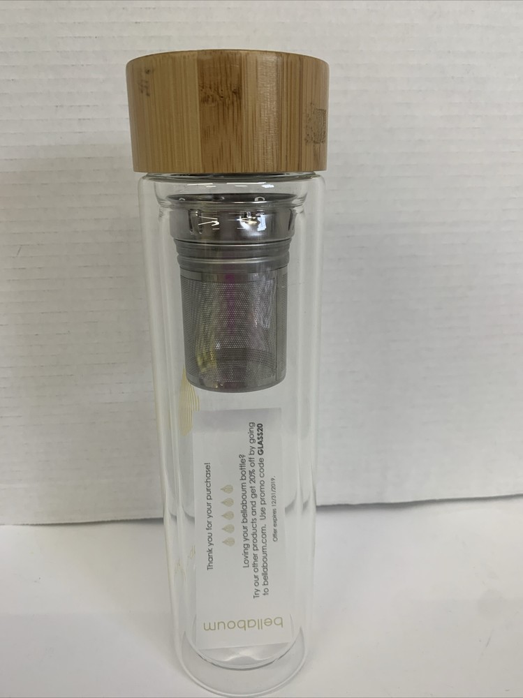 glass tea infuser bottle bellaboum