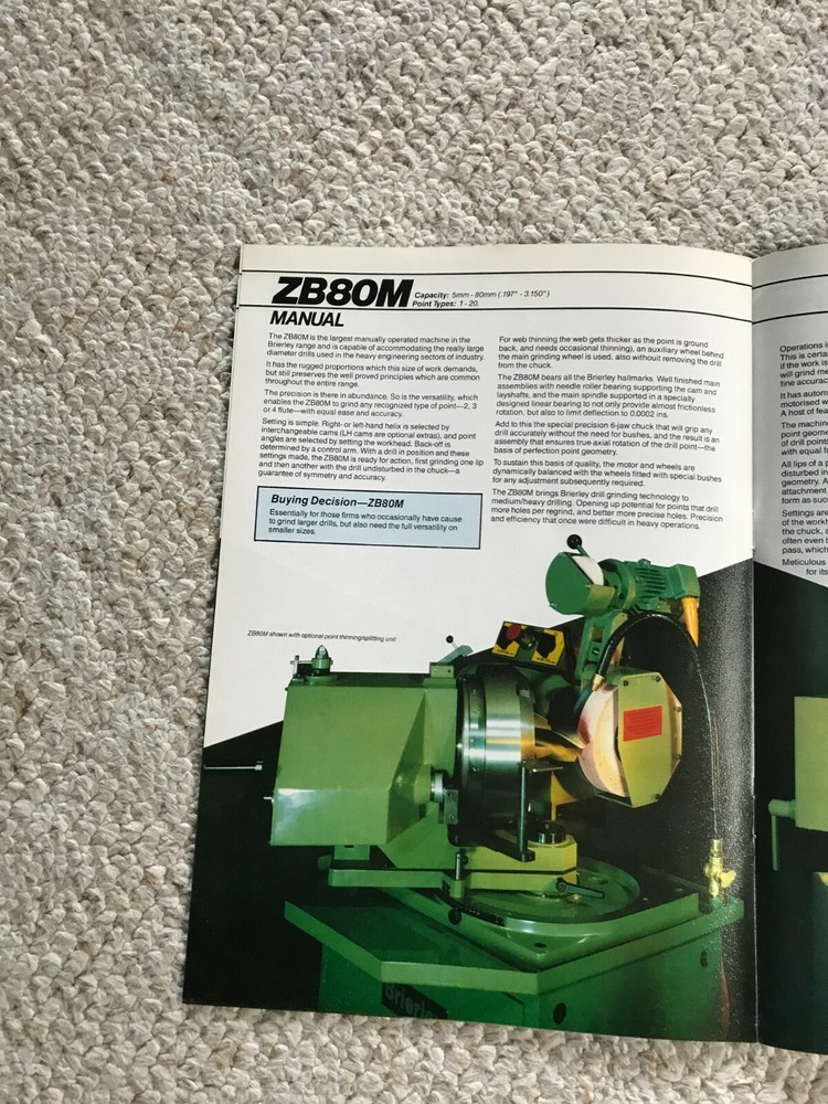 Brierley Drill Grinders Sales Catalog