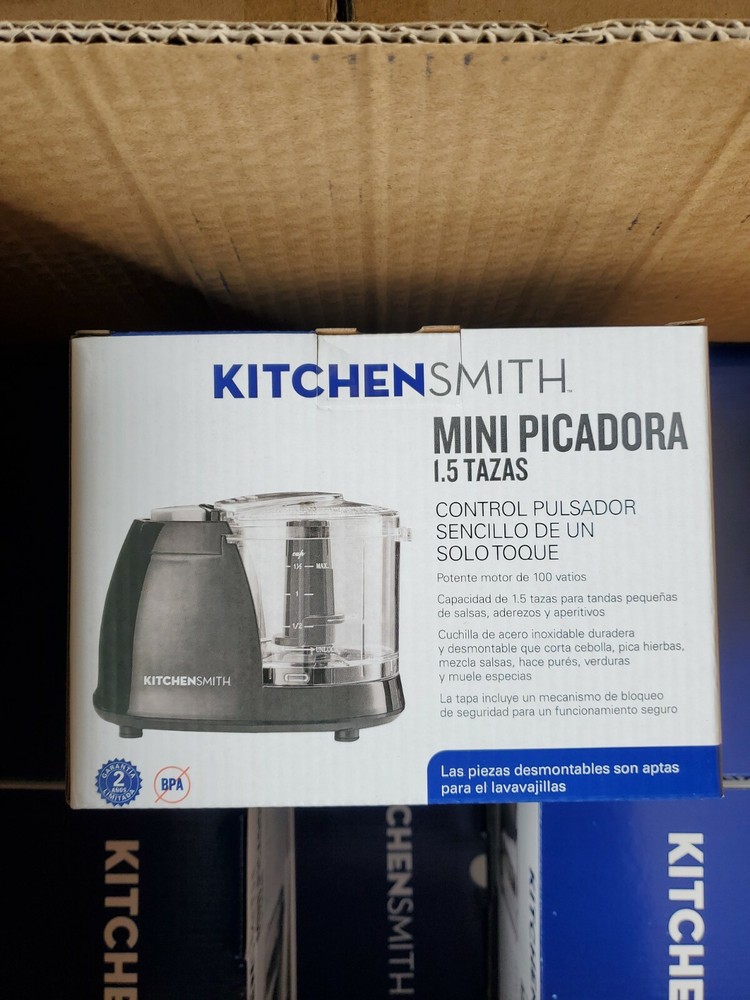 Black Kitchen Smith 1.5 Cup Mini Chopper Food Processor