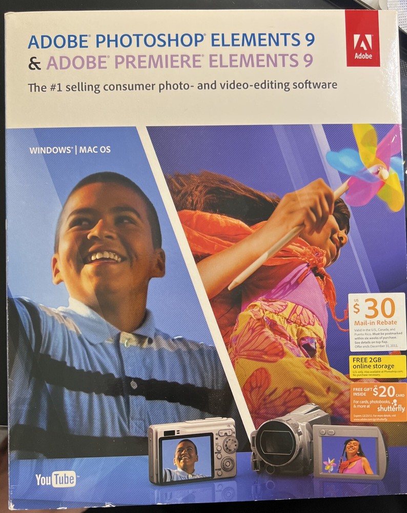 Adobe Photoshop Elements 9 & Adobe Premiere Elements 9 - Upgrade for PC, Mac