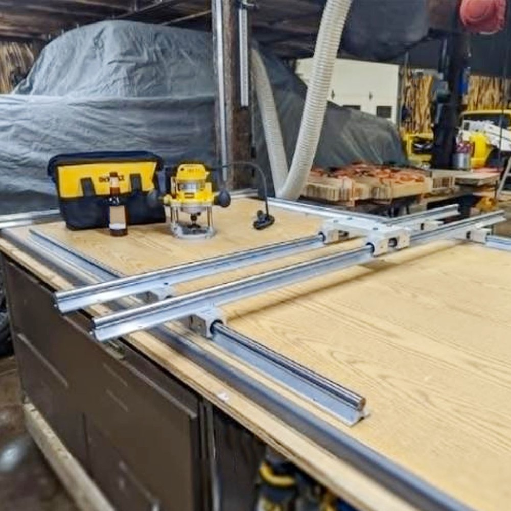 10‑450 Linear Rail Slide Linear Rail Guide Linear Motion Slide Rail With 4Pc