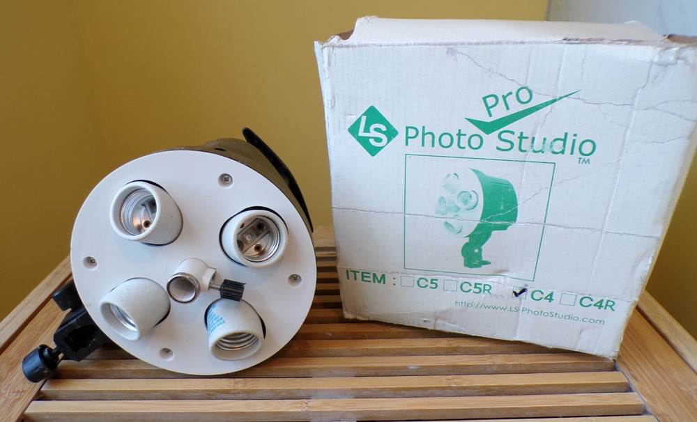 LS Photo Pro Studio C4 Lighting 4 Socket Light Holder