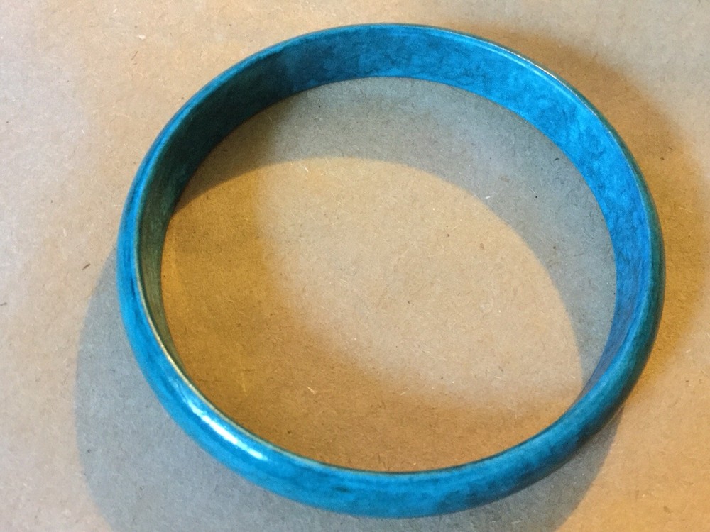 Vintage Dark Green Unbranded Plastic Bangle Bracelet