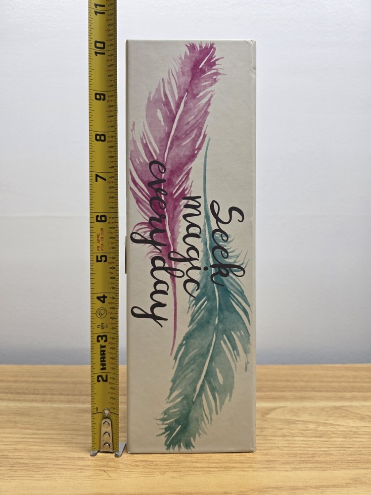 Seek Magic Everyday Decorative Storage Box With Feather Print
