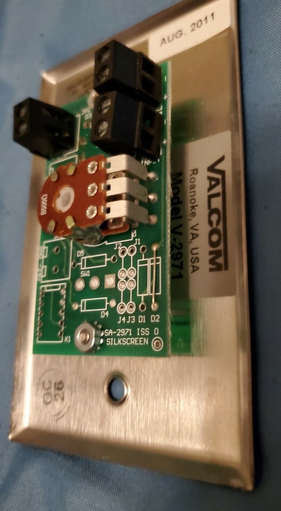 Valcom V-1046 Speaker and V-2971 Call Button