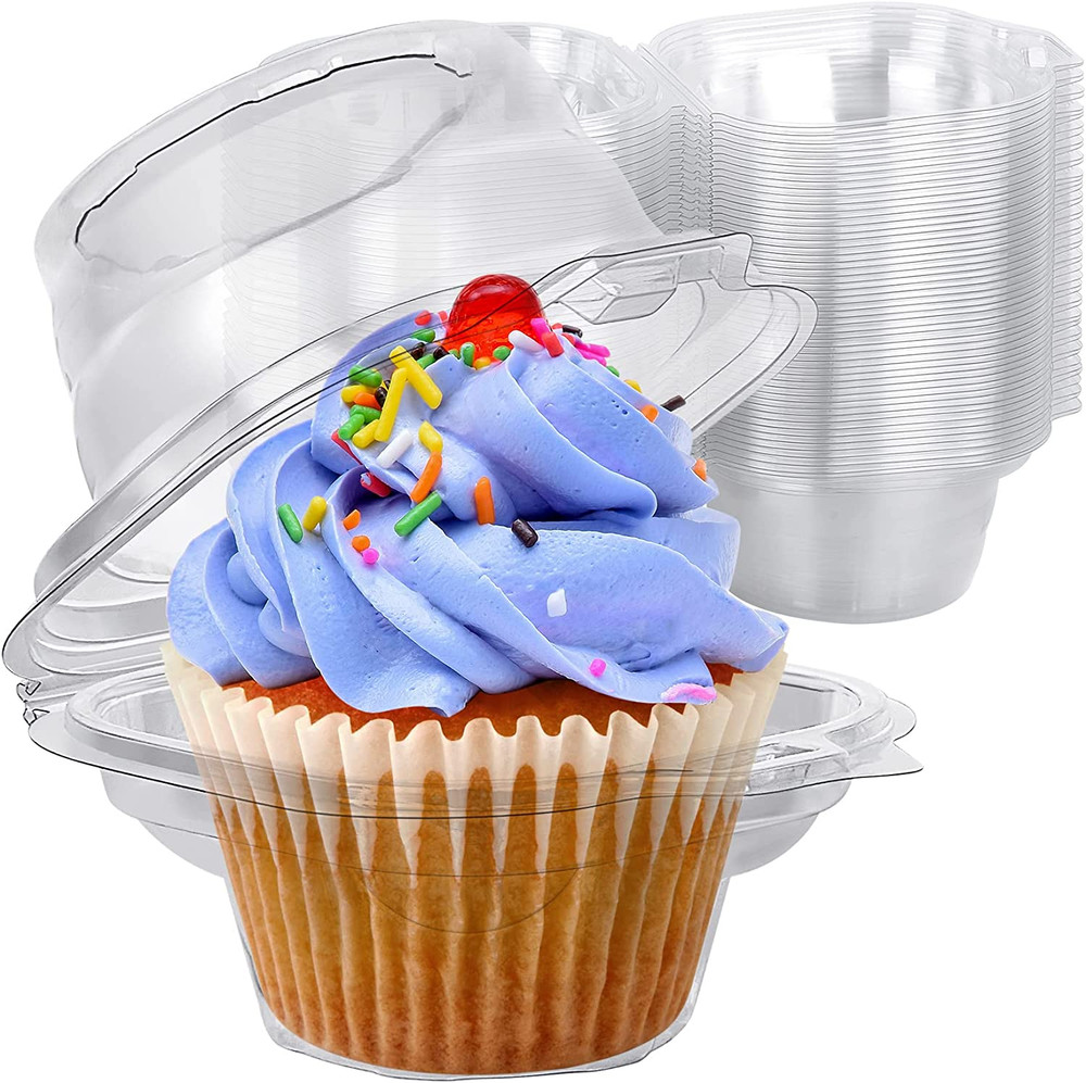 Individual Cupcake Boxes, 50 Pack Regular Single Cupcake Holders
