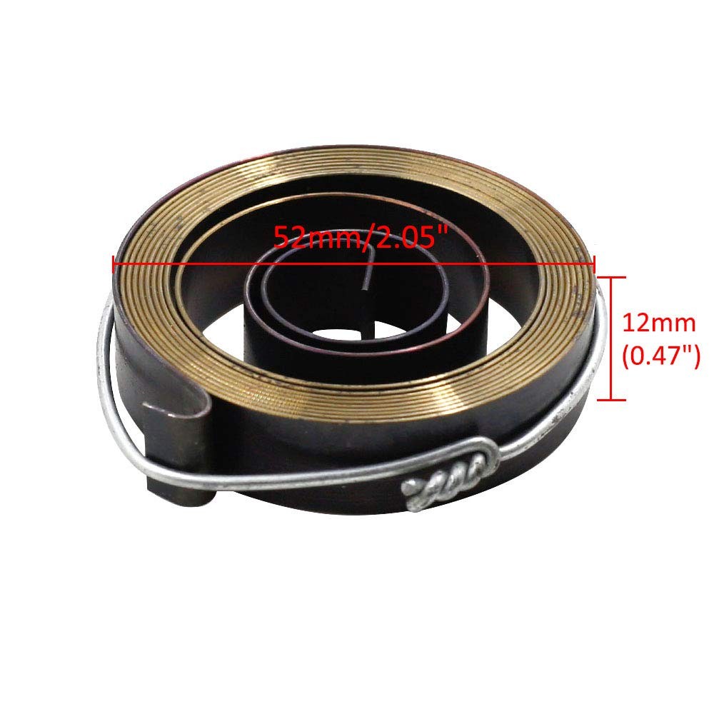 LDEXIN 12mm/0.5" Width Drill Press Spring, Quill Feed Return Coil Black