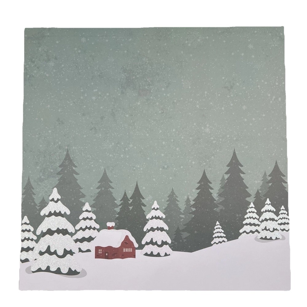 12 Sheets Christmas Patterned Scrapbook Paper 12'' × 12'' Premium Brands